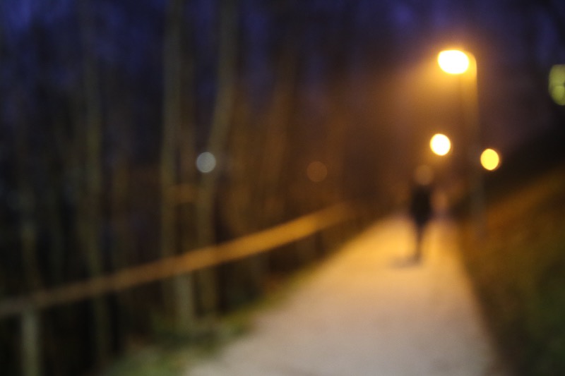 Blurry alley girl, Berchtesgaden, Germany
