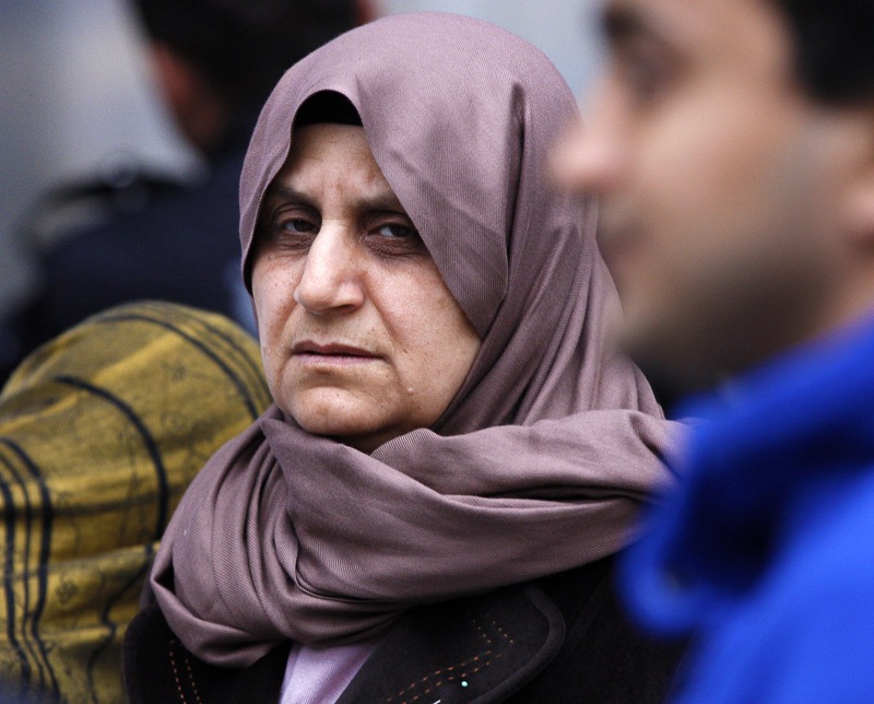 Lady in the crowd, Istanbul, Turkey
