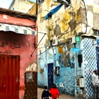 Brother and sister in the neighborhood. Casablanca, Morocco..jpg