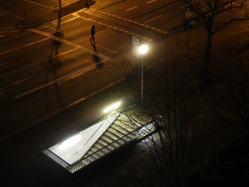 U-Bahn entrance, Hamburg, Germany
